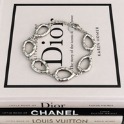Armband met open ovalen – zilverkleurig – productfoto